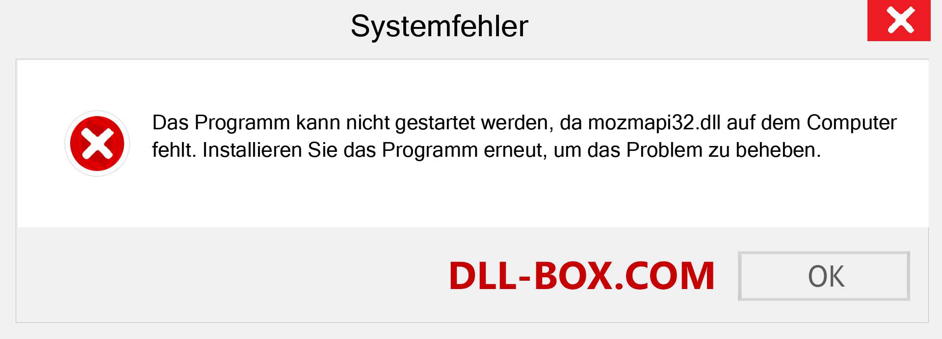 mozmapi32.dll-Datei fehlt?. Download für Windows 7, 8, 10 - Fix mozmapi32 dll Missing Error unter Windows, Fotos, Bildern